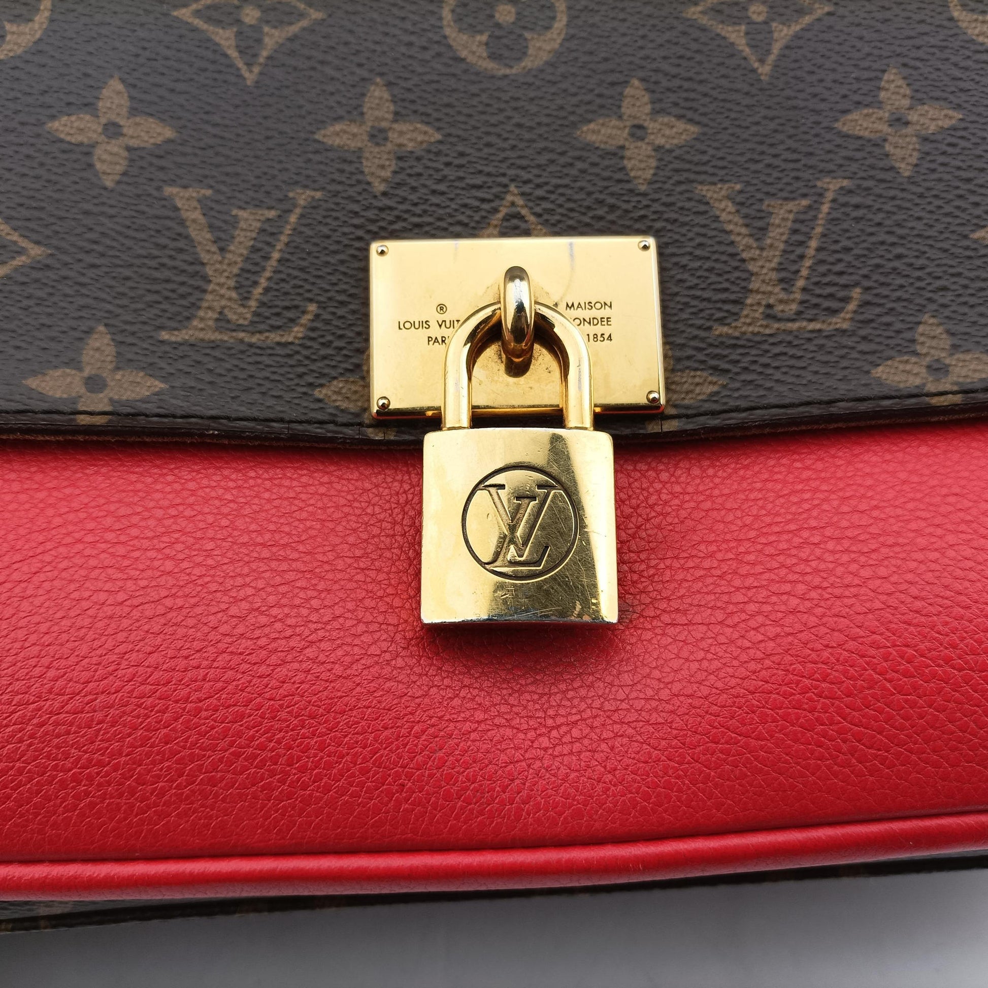 MARIGNAN Brown×COQUELICOT Monogram Canvas×calf leather M44286 FL0189マリニャン モノグラム/ブラウン×コクリコ モノグラムキャンバス×カーフレザー M44286 FL0189