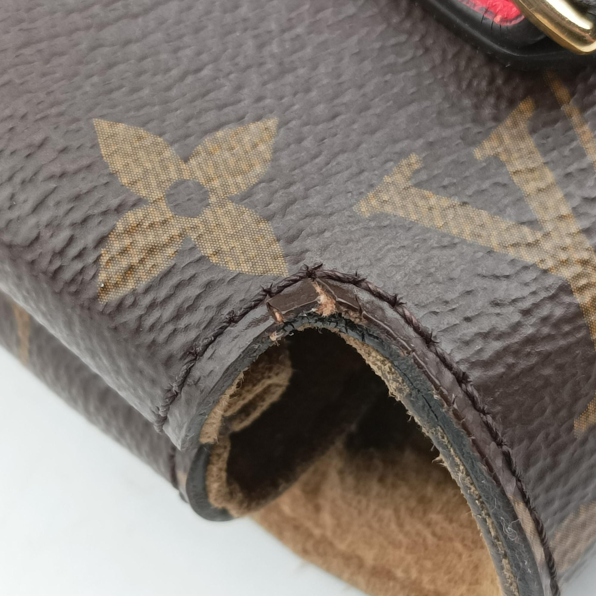 MARIGNAN Brown×COQUELICOT Monogram Canvas×calf leather M44286 FL0189マリニャン モノグラム/ブラウン×コクリコ モノグラムキャンバス×カーフレザー M44286 FL0189