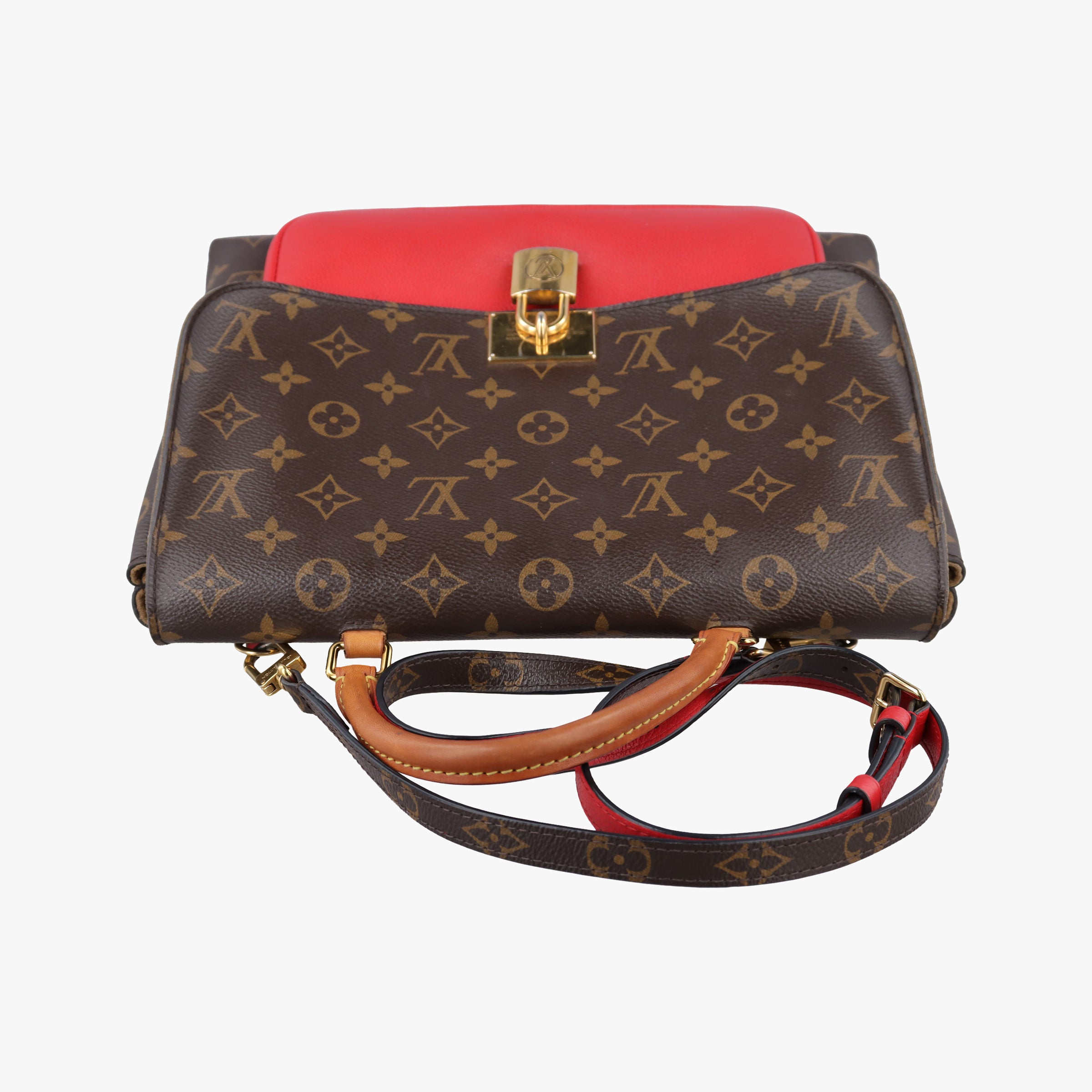 MARIGNAN Brown×COQUELICOT Monogram Canvas×calf leather M44286 FL0189マリニャン モノグラム/ブラウン×コクリコ モノグラムキャンバス×カーフレザー M44286 FL0189