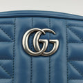 GG Marmont Blue Leather 634936 B037938456GGマーモント ブルー レザー 634936 B037938456