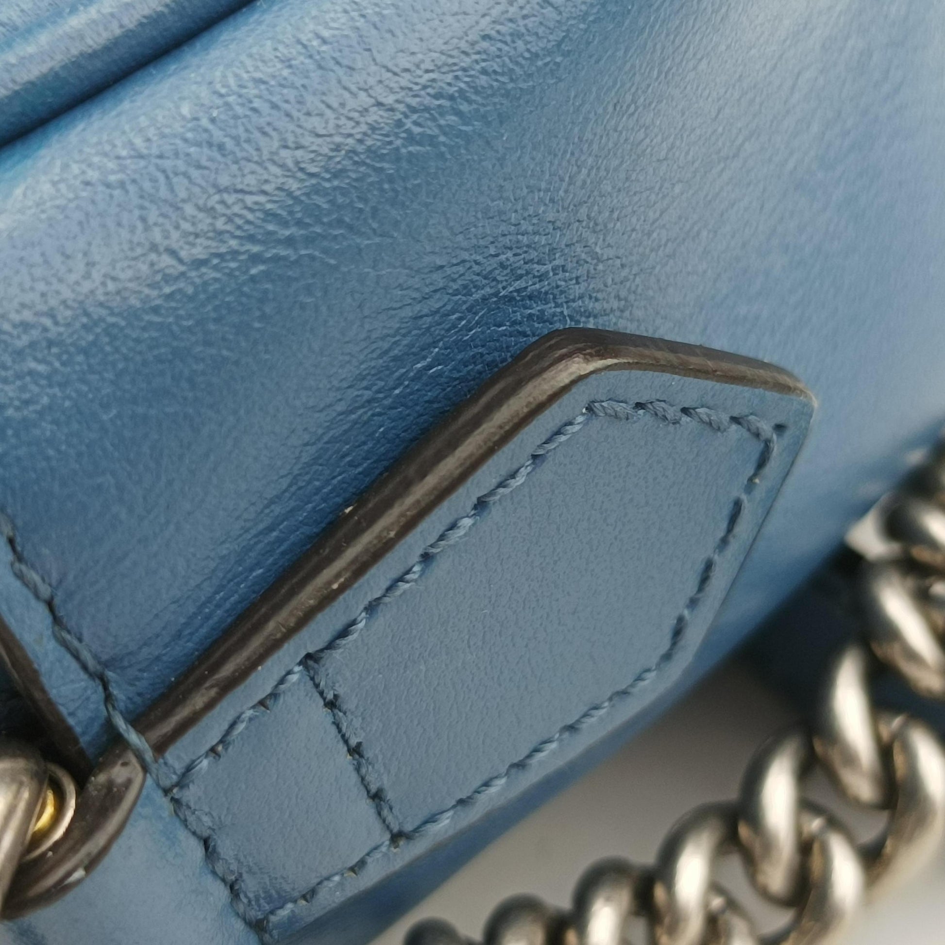 GG Marmont Blue Leather 634936 B037938456GGマーモント ブルー レザー 634936 B037938456