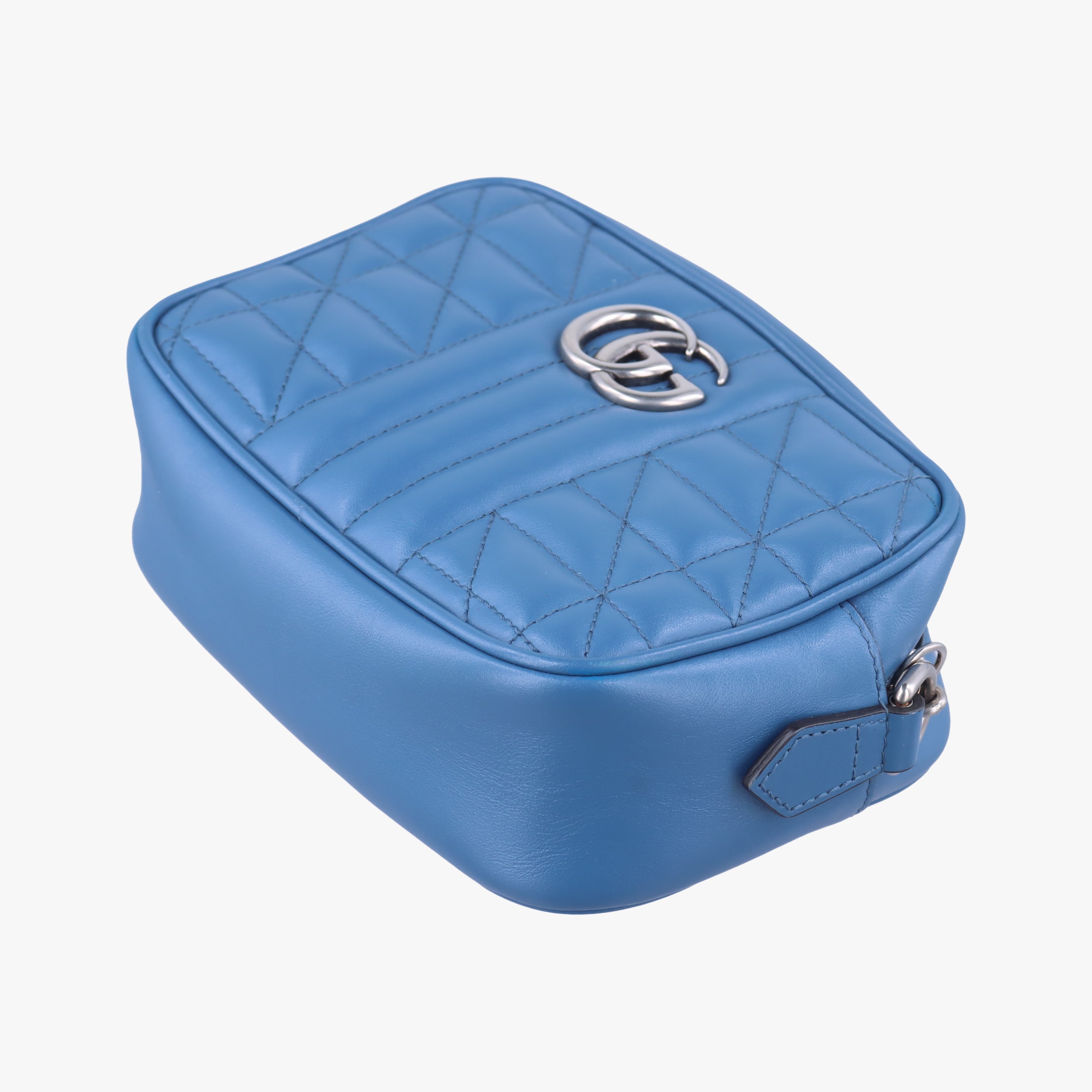 GG Marmont Blue Leather 634936 B037938456GGマーモント ブルー レザー 634936 B037938456