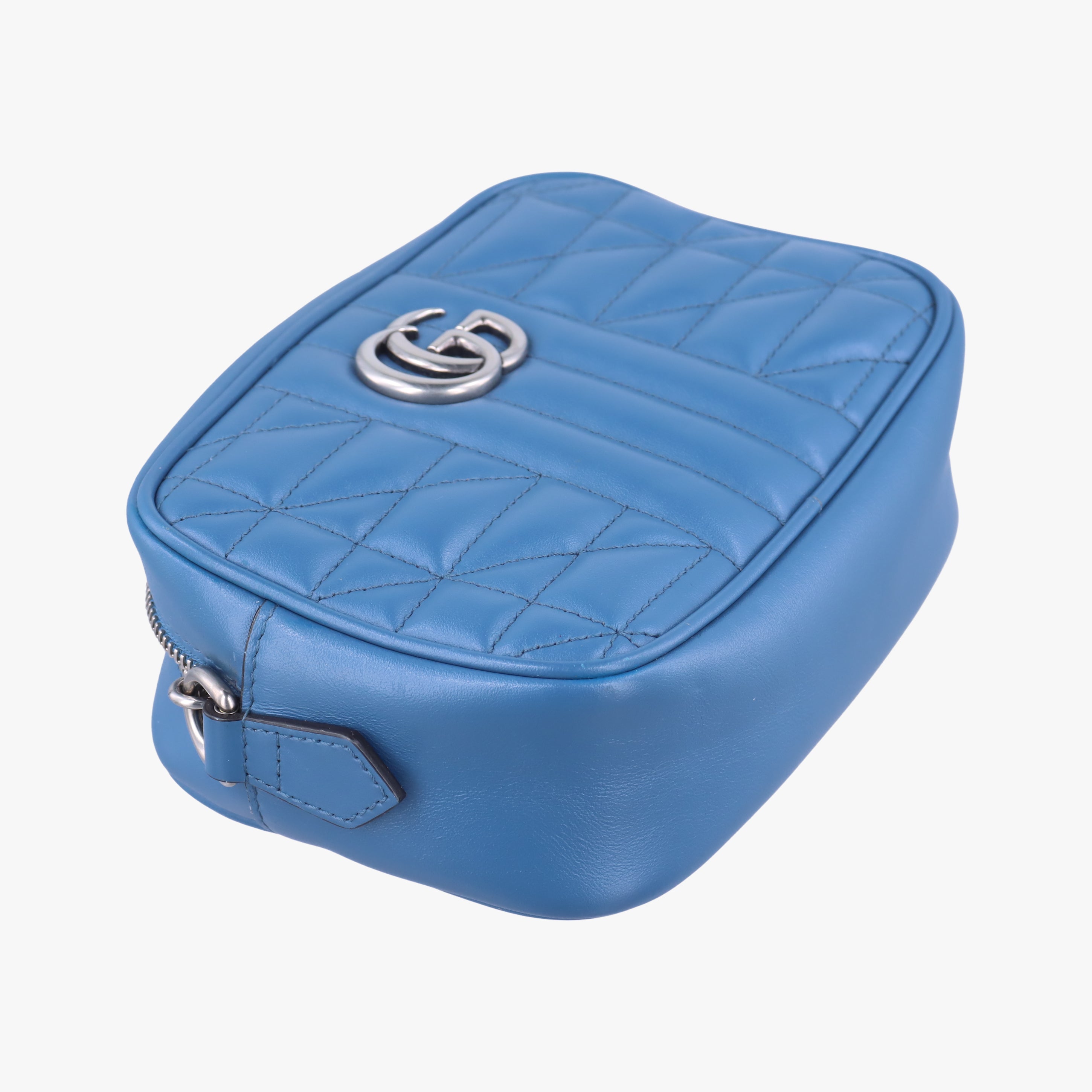 GG Marmont Blue Leather 634936 B037938456GGマーモント ブルー レザー 634936 B037938456