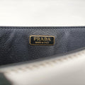 Cahier Black×white Leather×SAFFIANO Leather 1BD045 25カイエ ブラック×ホワイト レザー×サフィアーノレザー 1BD045 25