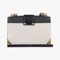 Cahier Black×white Leather×SAFFIANO Leather 1BD045 25カイエ ブラック×ホワイト レザー×サフィアーノレザー 1BD045 25