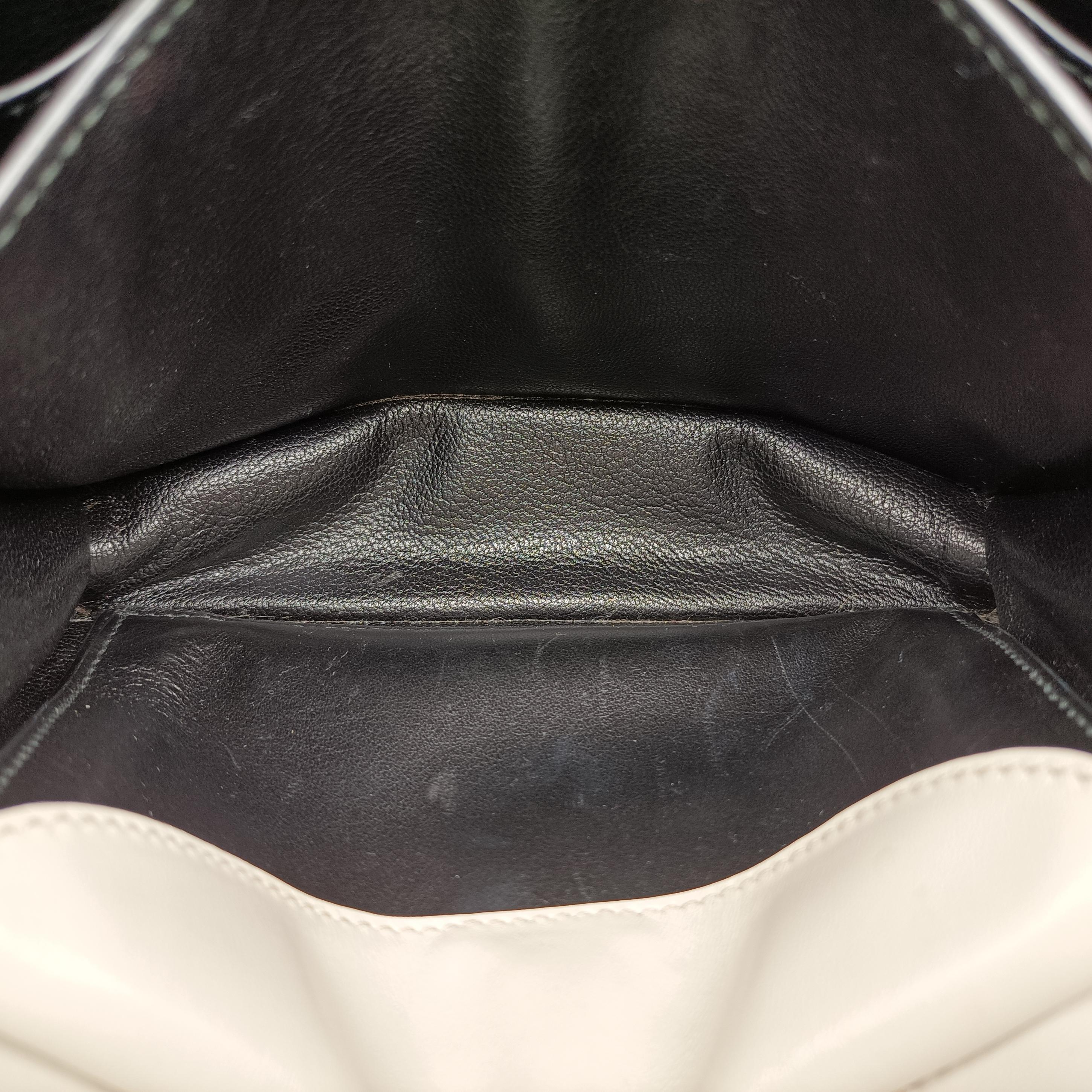 Cahier Black×white Leather×SAFFIANO Leather 1BD045 25カイエ ブラック×ホワイト レザー×サフィアーノレザー 1BD045 25