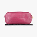 Crocodile embossed Pink leather 197クロコ 型押し ピンク レザー 197