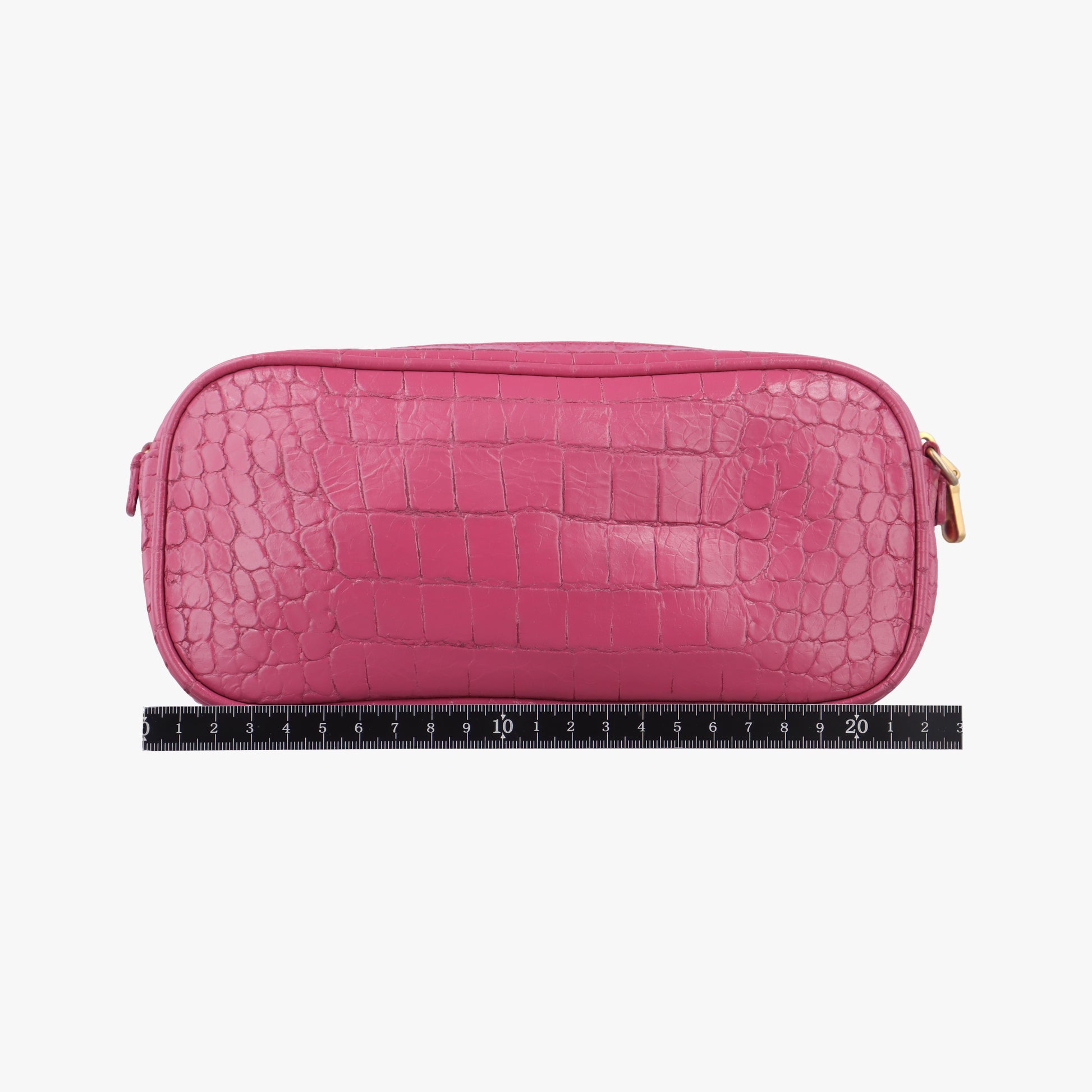 Crocodile embossed Pink leather 197クロコ 型押し ピンク レザー 197
