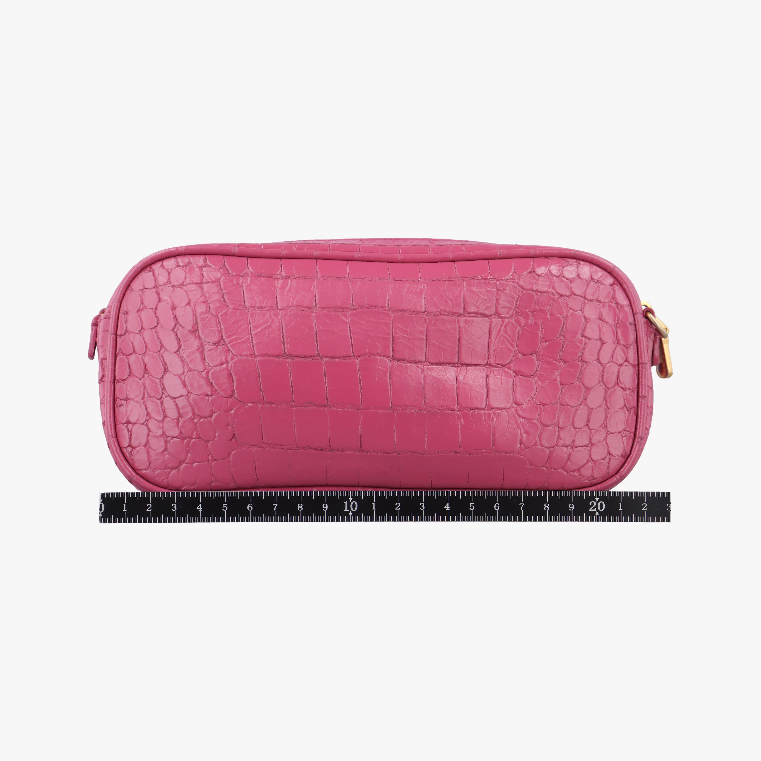 Crocodile embossed Pink leather 197クロコ 型押し ピンク レザー 197