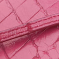 Crocodile embossed Pink leather 197クロコ 型押し ピンク レザー 197