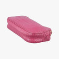 Crocodile embossed Pink leather 197クロコ 型押し ピンク レザー 197