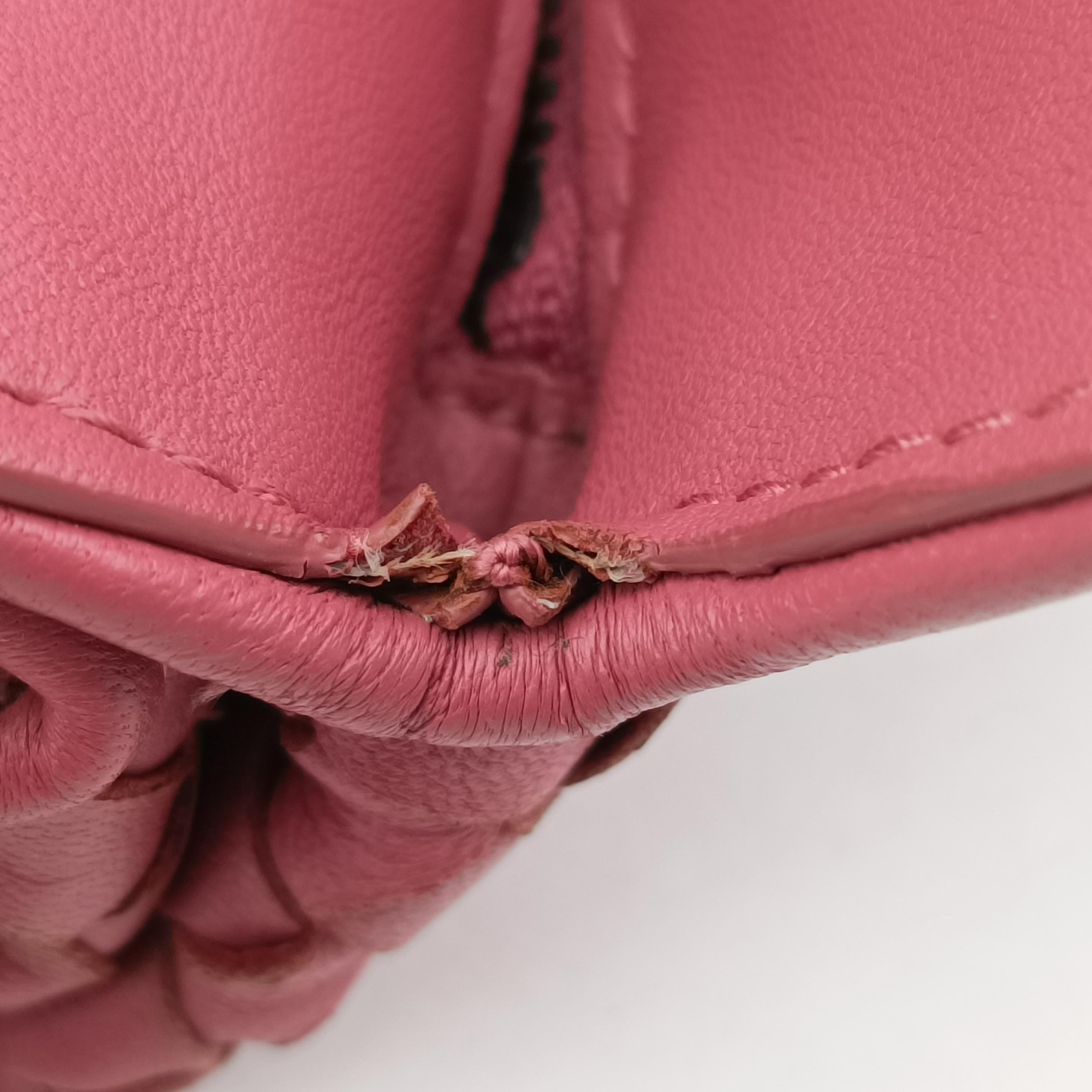 Intrecciato pink lambskin B06158326Jイントレチャート ピンク ラムスキン B06158326J