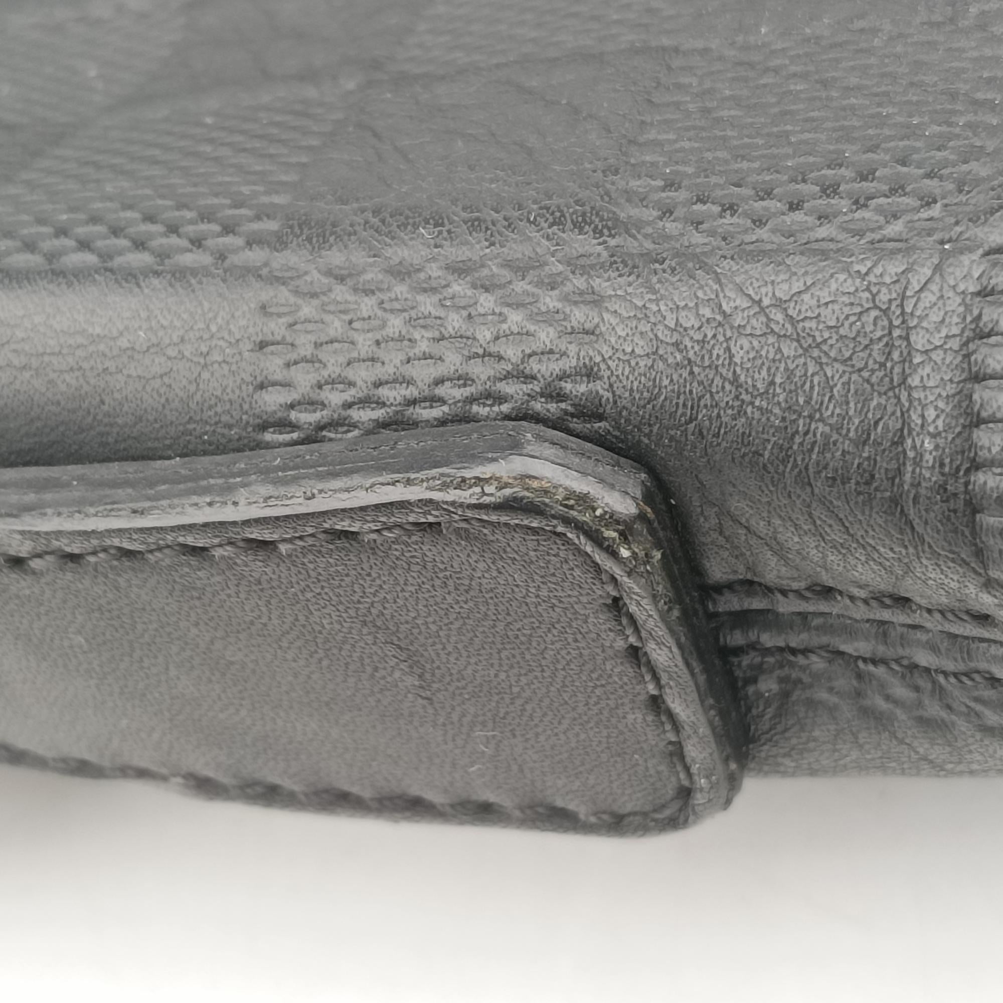 Porte Documents Jour Noir Damier Graphite N48224 CA1185ポルトドキュマン ジュール ノワール ダミエ グラフィット N48224 CA1185