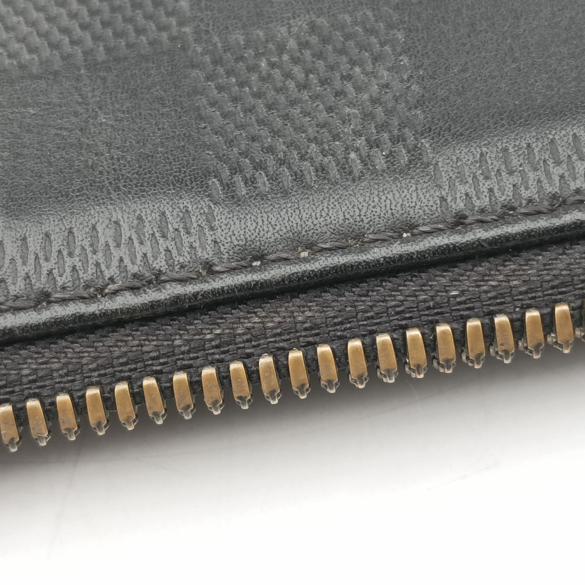 Porte Documents Jour Noir Damier Graphite N48224 CA1185ポルトドキュマン ジュール ノワール ダミエ グラフィット N48224 CA1185