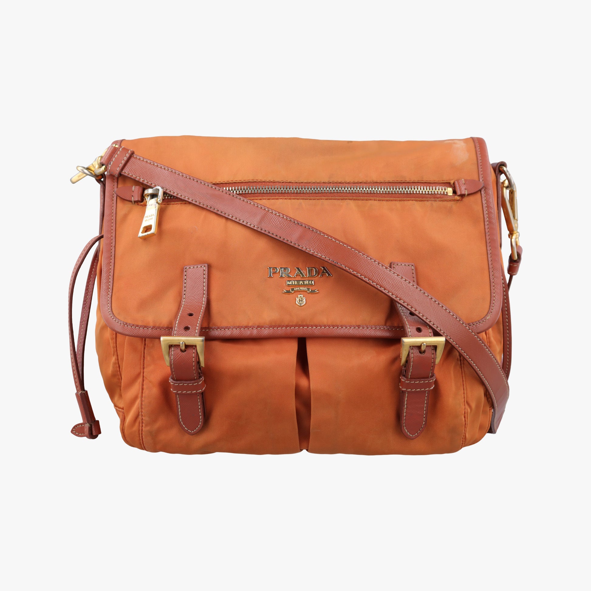 VELA Orange Nylon × Leather BT1738 31 4ヴェラ オレンジ ナイロン × レザー BT1738 31 4