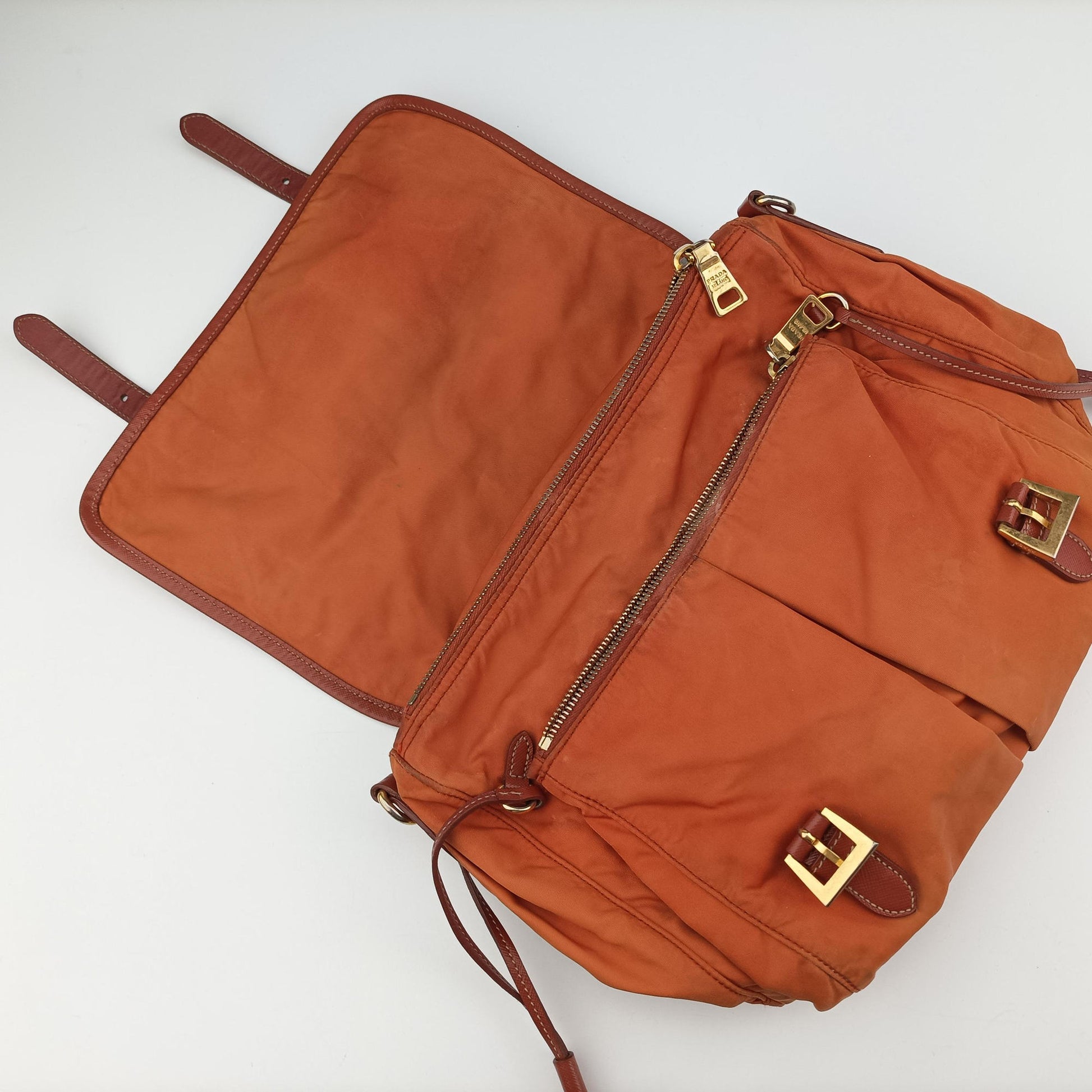 VELA Orange Nylon × Leather BT1738 31 4ヴェラ オレンジ ナイロン × レザー BT1738 31 4