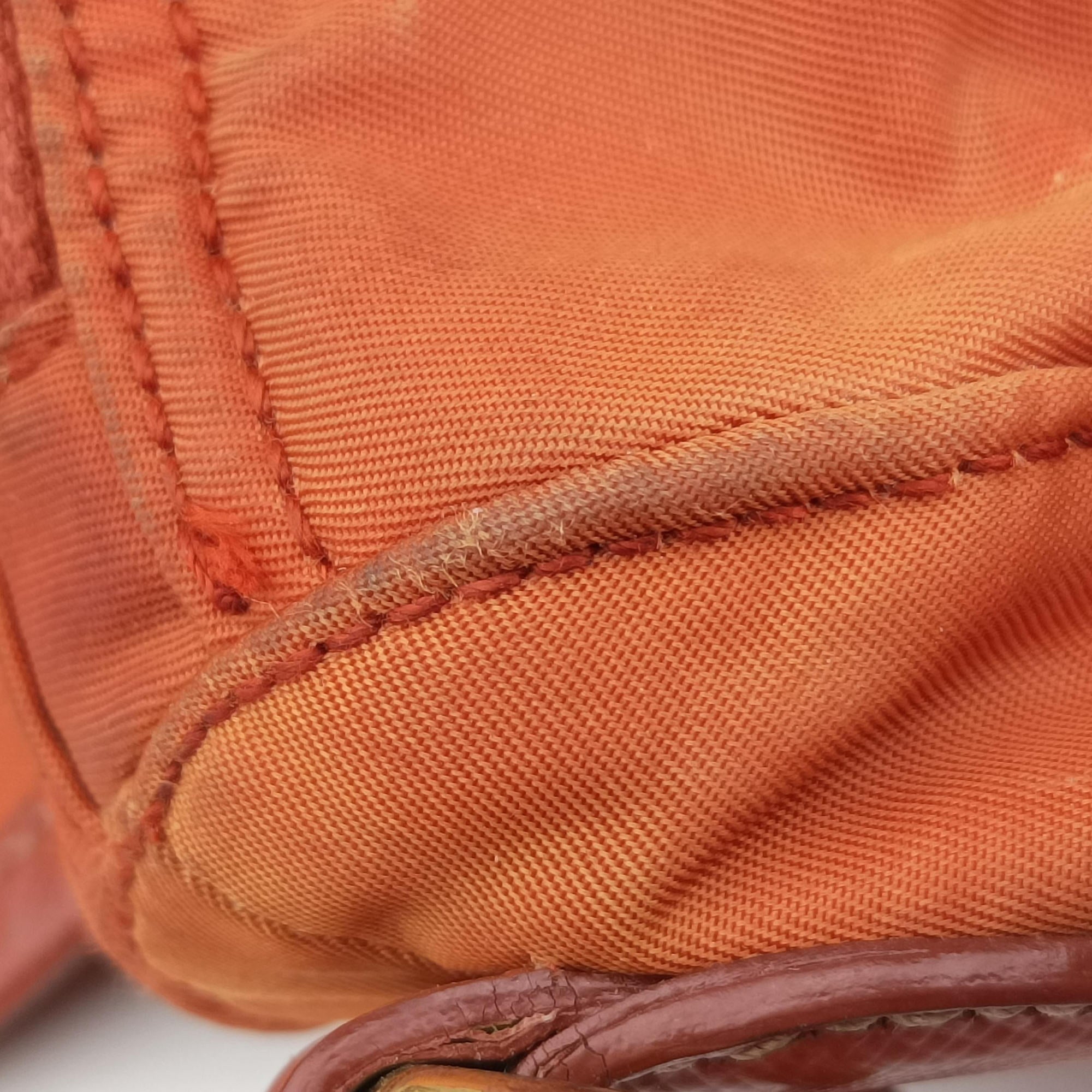 VELA Orange Nylon × Leather BT1738 31 4ヴェラ オレンジ ナイロン × レザー BT1738 31 4