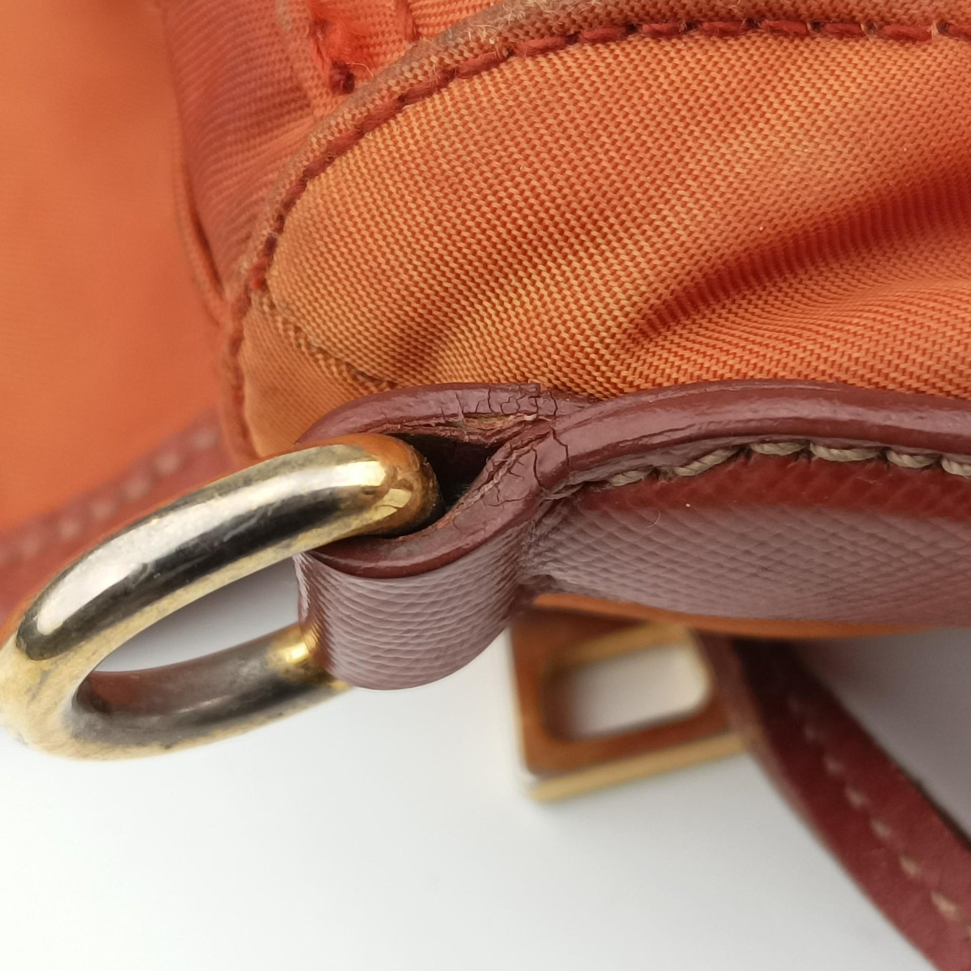 VELA Orange Nylon × Leather BT1738 31 4ヴェラ オレンジ ナイロン × レザー BT1738 31 4