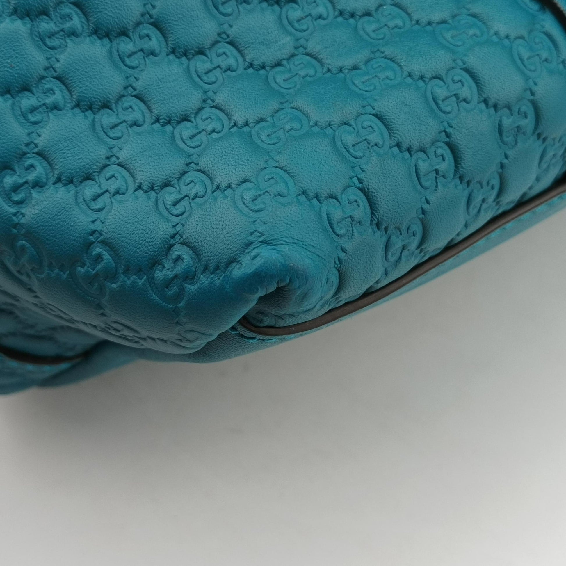 Microguccissima Blue Leather 449657 F021055535マイクログッチシマ ブルー レザー 449657 F021055535
