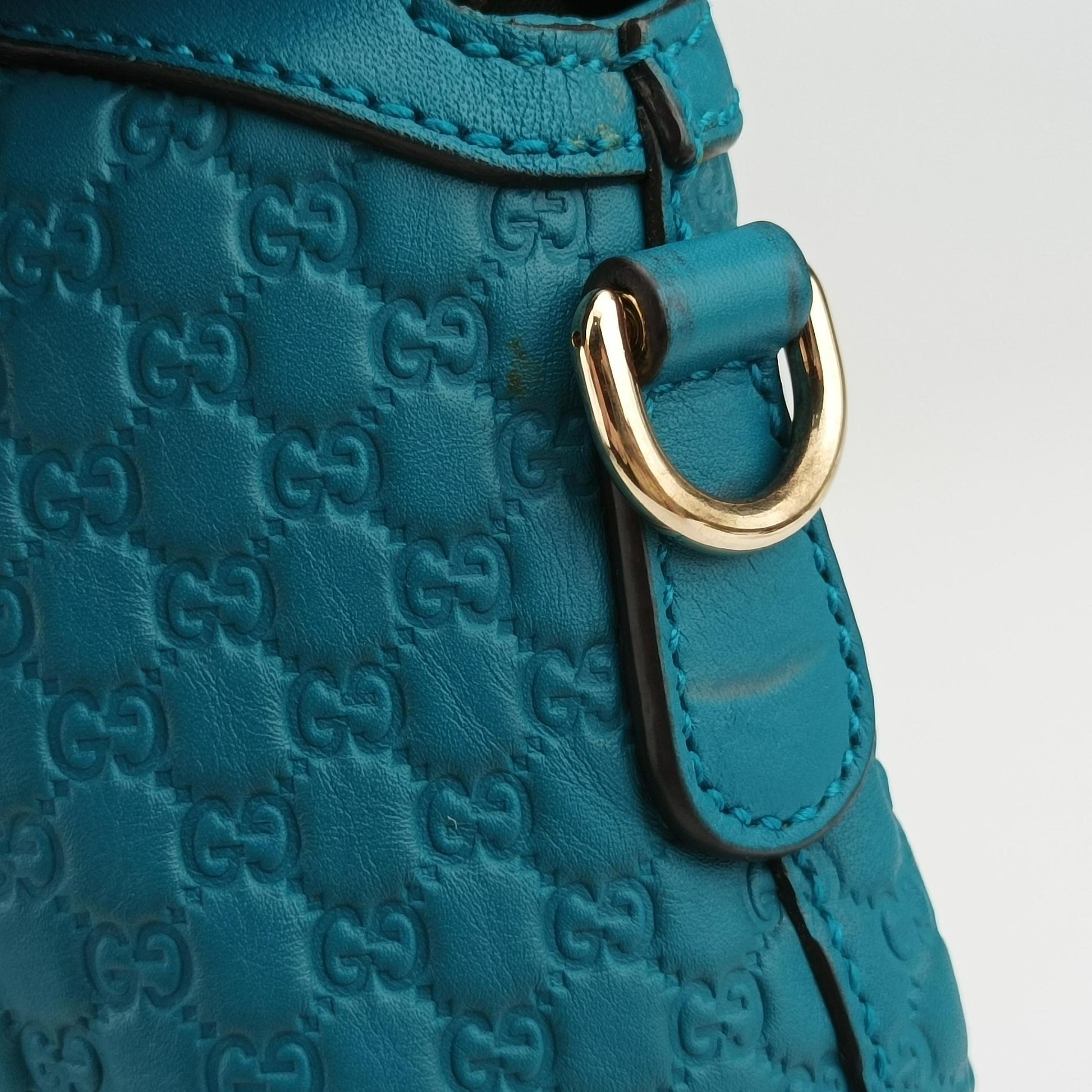 Microguccissima Blue Leather 449657 F021055535マイクログッチシマ ブルー レザー 449657 F021055535