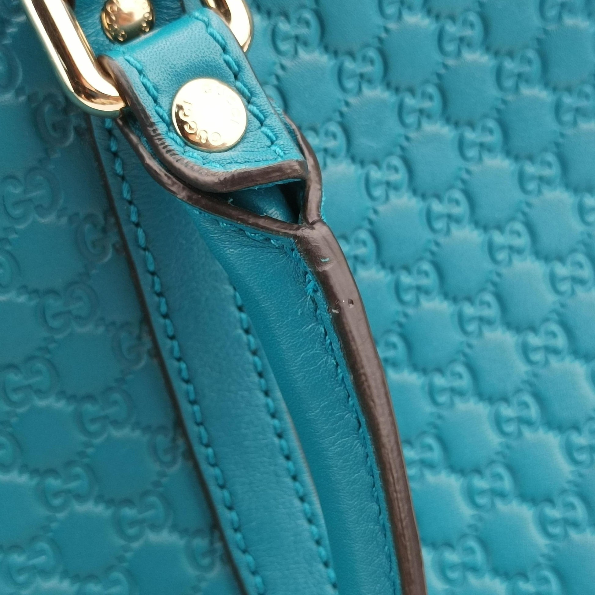 Microguccissima Blue Leather 449657 F021055535マイクログッチシマ ブルー レザー 449657 F021055535