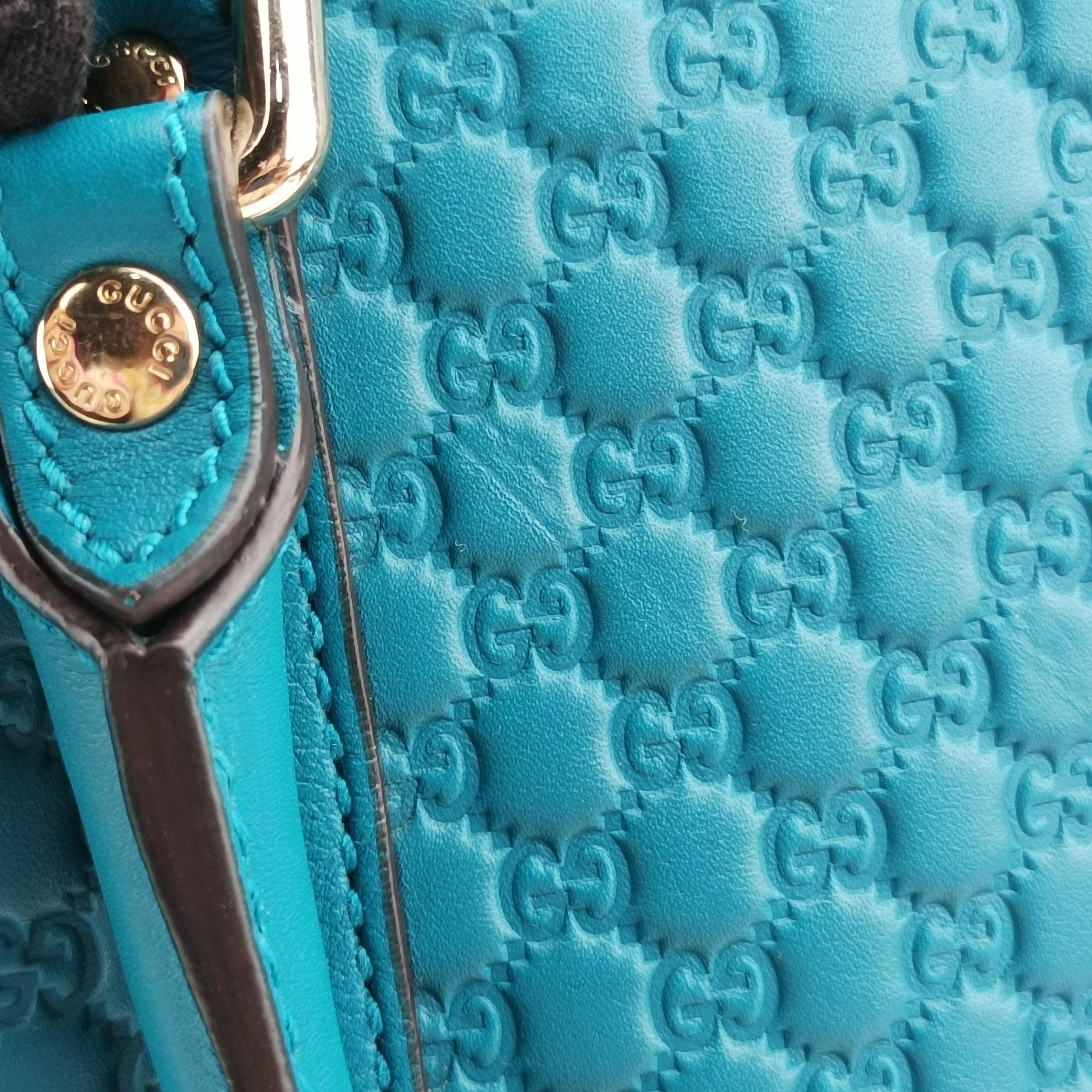 Microguccissima Blue Leather 449657 F021055535マイクログッチシマ ブルー レザー 449657 F021055535
