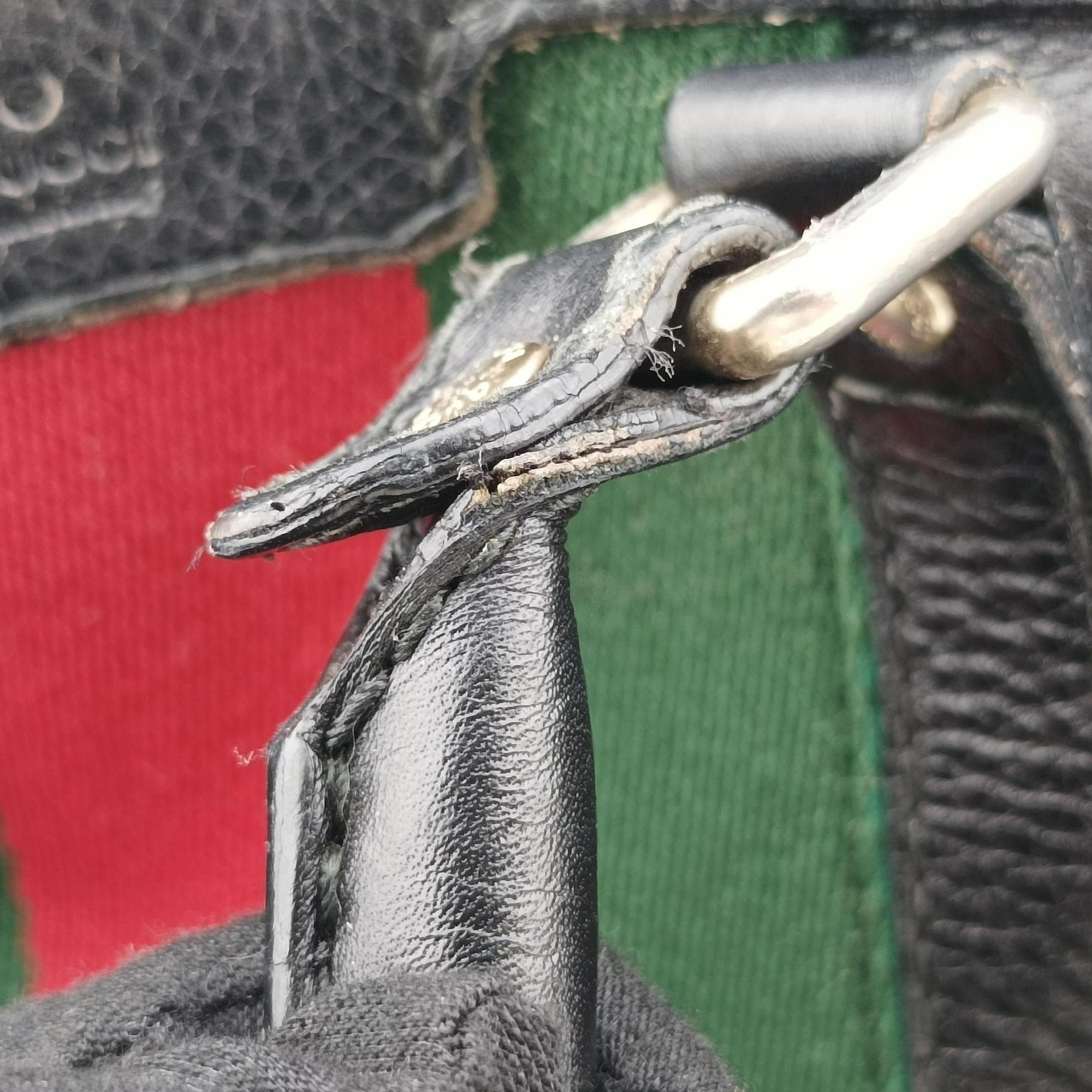 Sherry Line Black x Red x Green Leather 247205 Lot number unknownシェリーライン ブラック×レッド×グリーン レザー 247205 製番不明