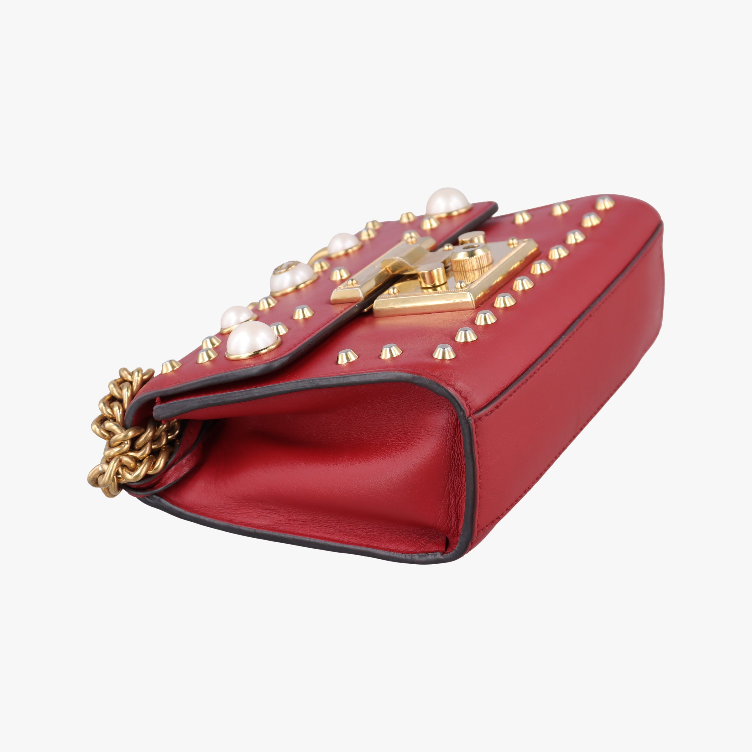 Padlock Red Leather 432182 F021822215パドロック レッド レザー 432182 F021822215