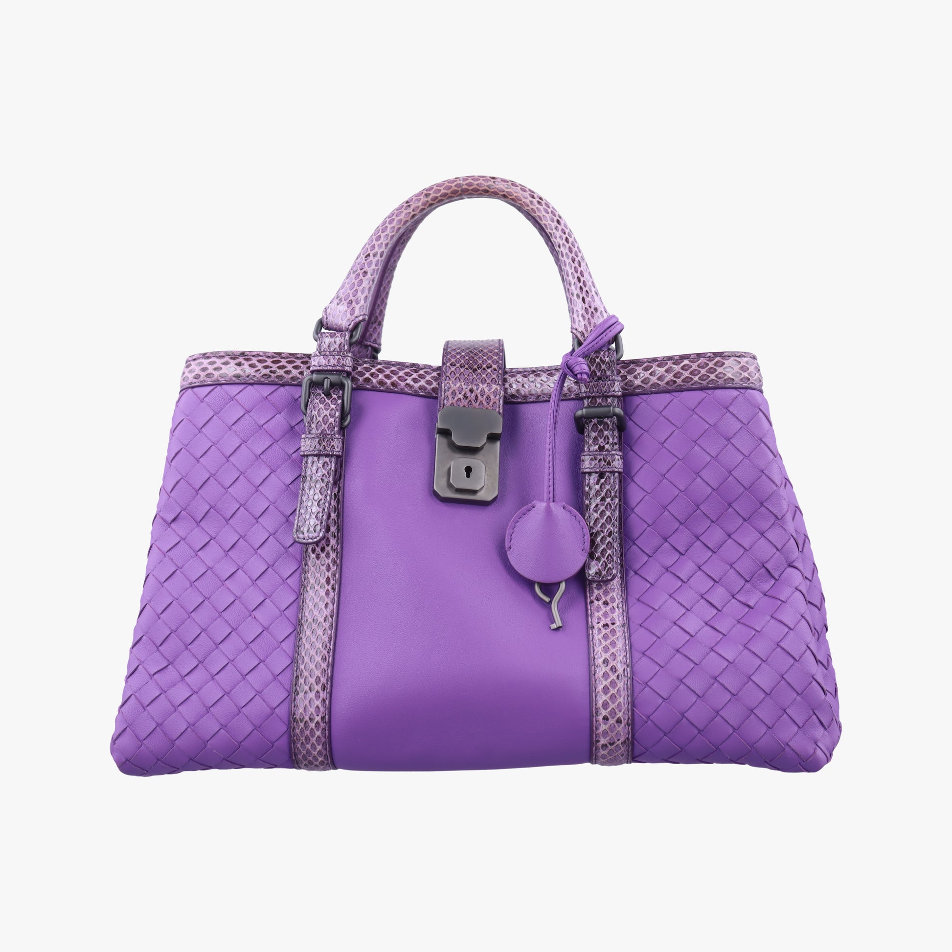 Intrecciato Purple lambskin×snakeskin B04785179Qイントレチャート パープル ラムスキン×ヘビ革 B04785179Q