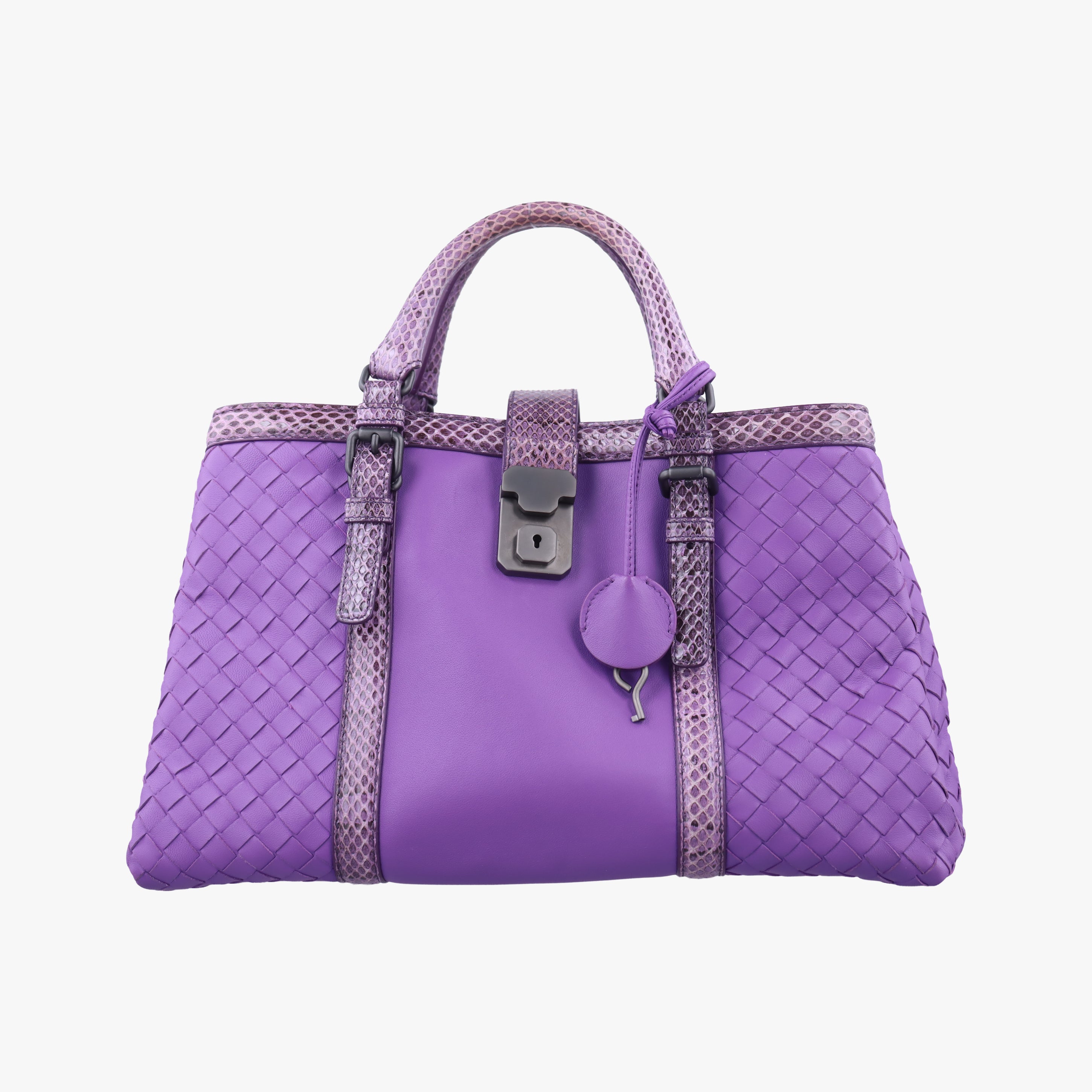 Intrecciato Purple lambskin×snakeskin B04785179Qイントレチャート パープル ラムスキン×ヘビ革 B04785179Q