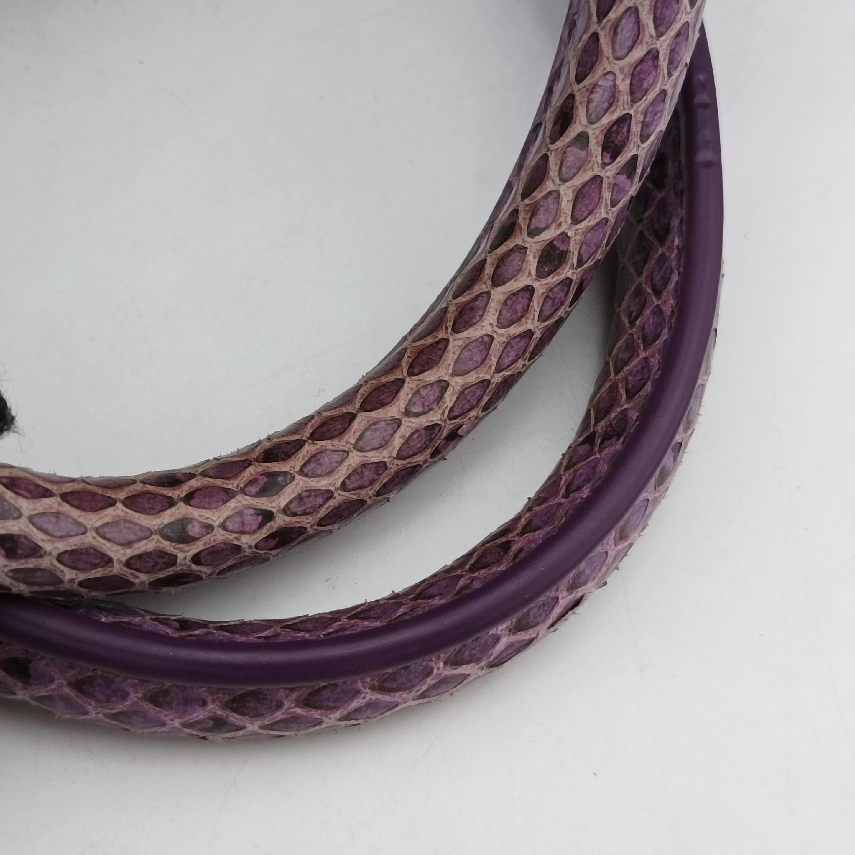 Intrecciato Purple lambskin×snakeskin B04785179Qイントレチャート パープル ラムスキン×ヘビ革 B04785179Q