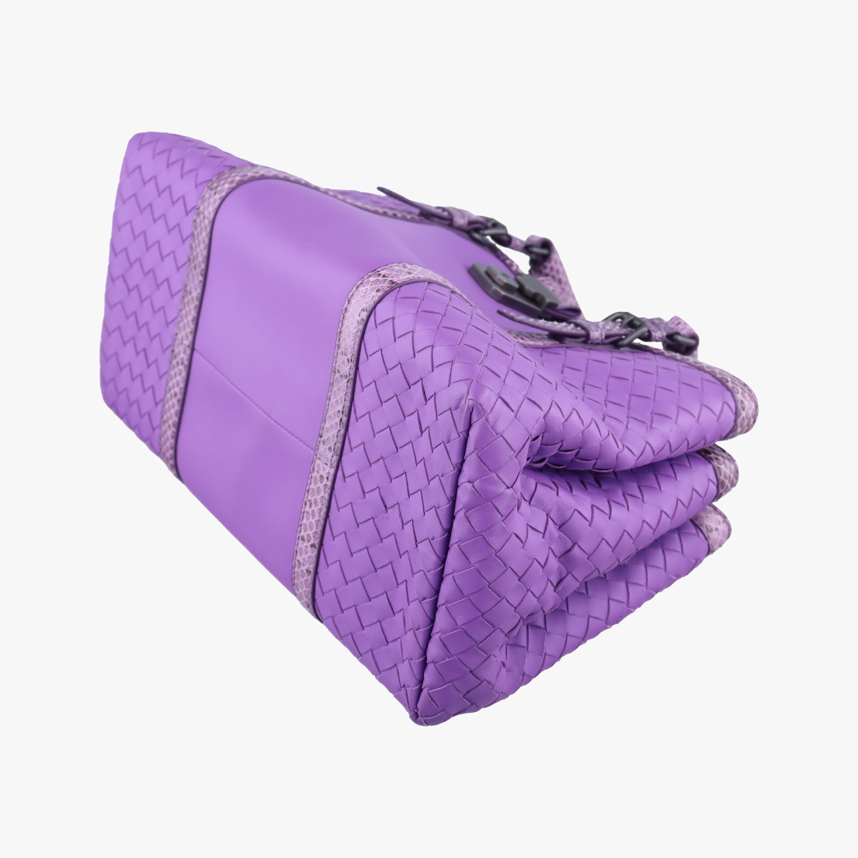 Intrecciato Purple lambskin×snakeskin B04785179Qイントレチャート パープル ラムスキン×ヘビ革 B04785179Q