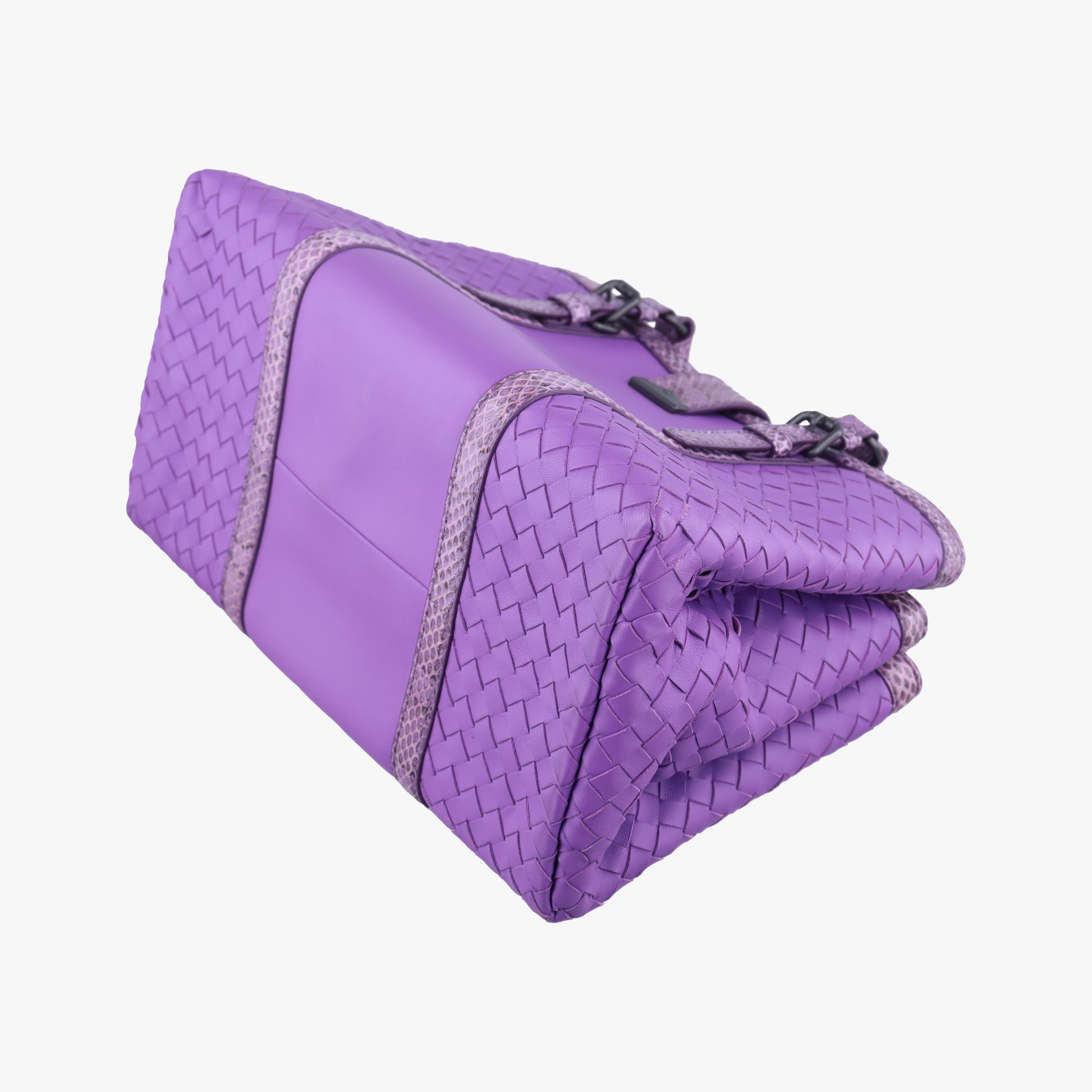 Intrecciato Purple lambskin×snakeskin B04785179Qイントレチャート パープル ラムスキン×ヘビ革 B04785179Q