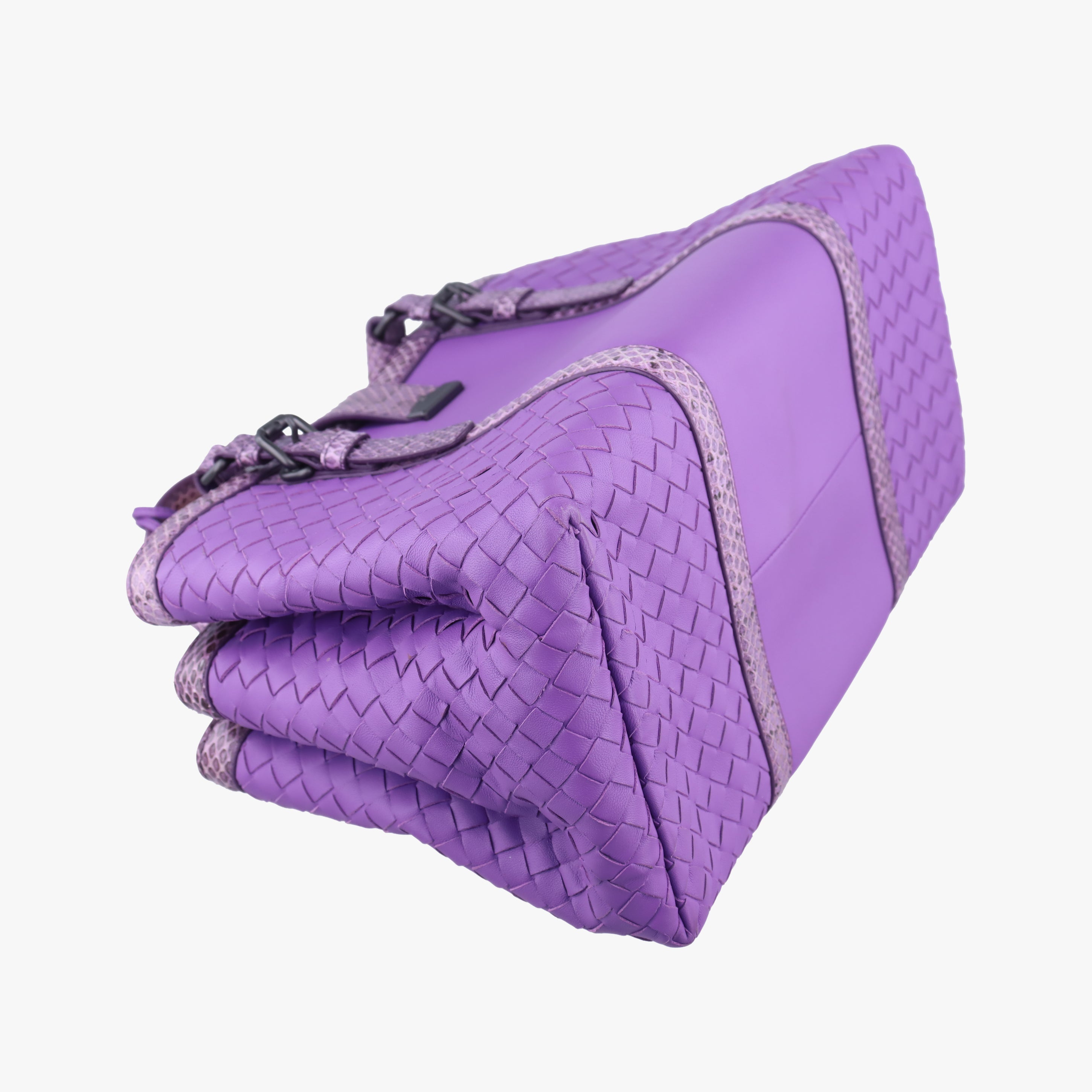 Intrecciato Purple lambskin×snakeskin B04785179Qイントレチャート パープル ラムスキン×ヘビ革 B04785179Q