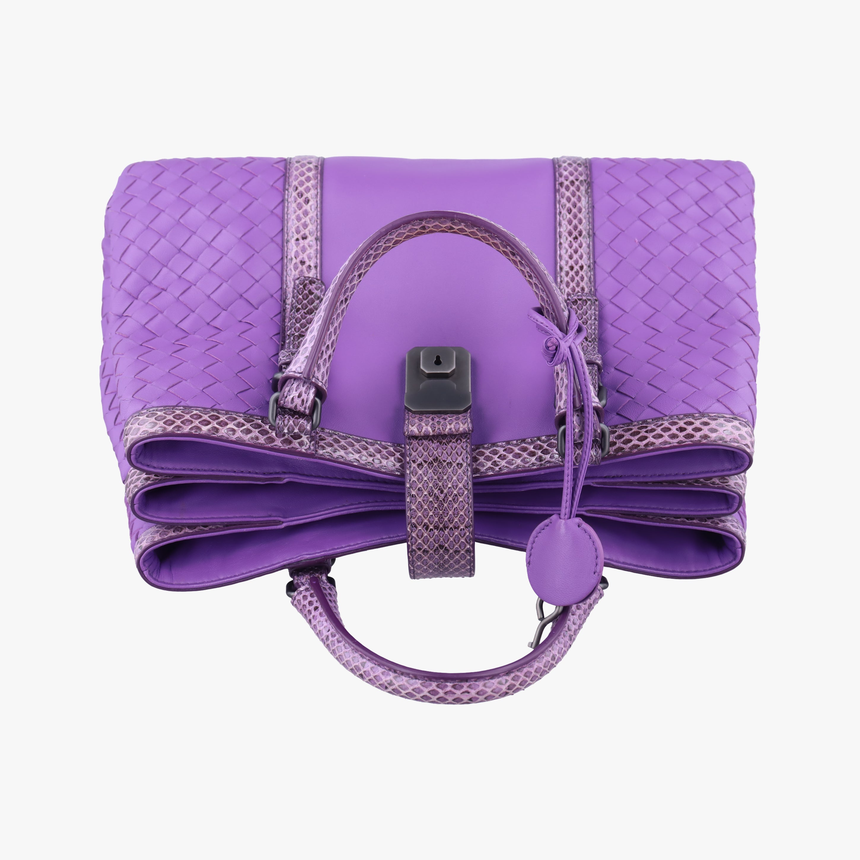 Intrecciato Purple lambskin×snakeskin B04785179Qイントレチャート パープル ラムスキン×ヘビ革 B04785179Q