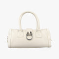 D Logo Mini Boston White Leather 04-BO-0016Dロゴ ミニボストン ホワイト レザー 04-BO-0016