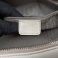 D Logo Mini Boston White Leather 04-BO-0016Dロゴ ミニボストン ホワイト レザー 04-BO-0016