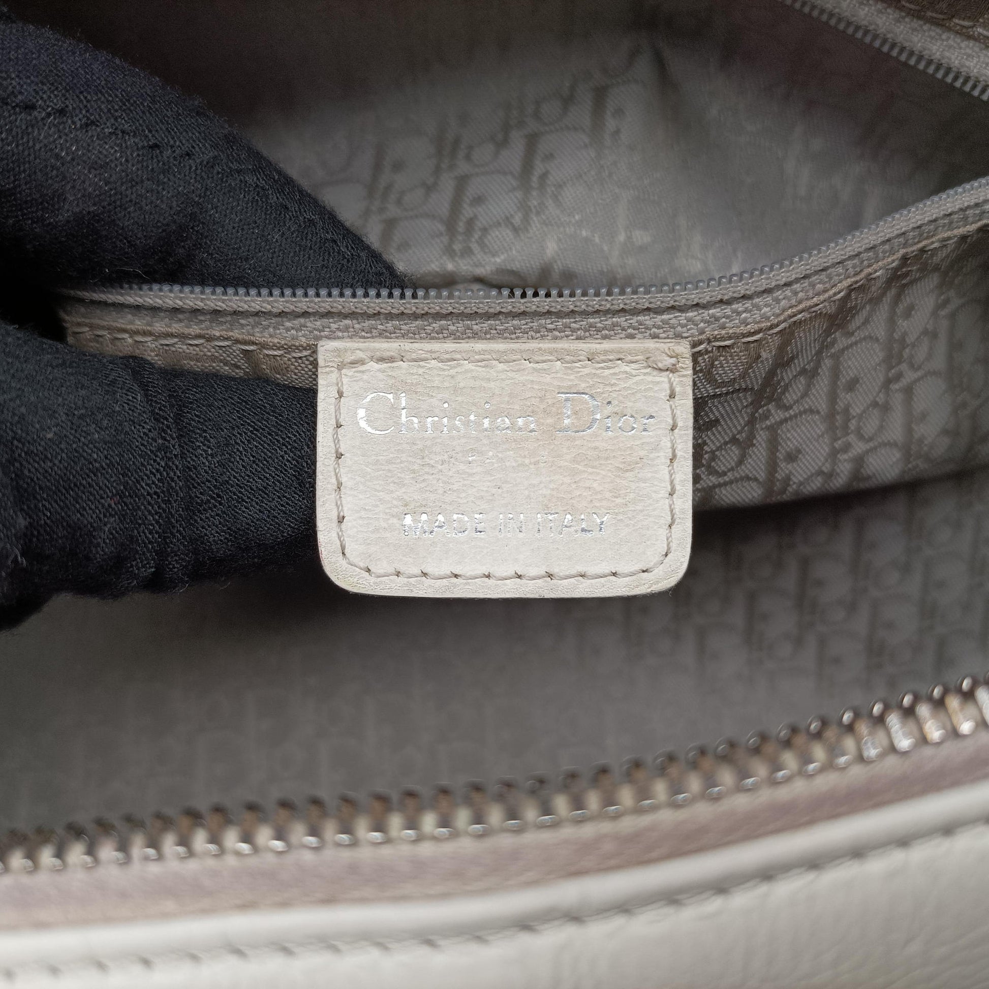 D Logo Mini Boston White Leather 04-BO-0016Dロゴ ミニボストン ホワイト レザー 04-BO-0016