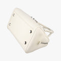D Logo Mini Boston White Leather 04-BO-0016Dロゴ ミニボストン ホワイト レザー 04-BO-0016