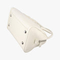 D Logo Mini Boston White Leather 04-BO-0016Dロゴ ミニボストン ホワイト レザー 04-BO-0016