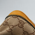 Sherry Line Beige×yellow×green canvas×Leather 247205 A014305458シェリーライン ベージュ×イエロー×グリーン キャンバス×レザー 247205 A014305458