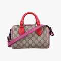 GG SUPREME Beige x Red x Pink PVC coated canvas×leather 432123 B019791425GGスプリーム ベージュ×レッド×ピンク PVCコーティングキャンバス×レザー 432123 B019791425