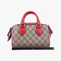 GG SUPREME Beige x Red x Pink PVC coated canvas×leather 432123 B019791425GGスプリーム ベージュ×レッド×ピンク PVCコーティングキャンバス×レザー 432123 B019791425