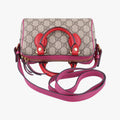 GG SUPREME Beige x Red x Pink PVC coated canvas×leather 432123 B019791425GGスプリーム ベージュ×レッド×ピンク PVCコーティングキャンバス×レザー 432123 B019791425