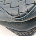 Intrecciato Navy lambskin B06494672Tイントレチャート ネイビー ラムスキン B06494672T