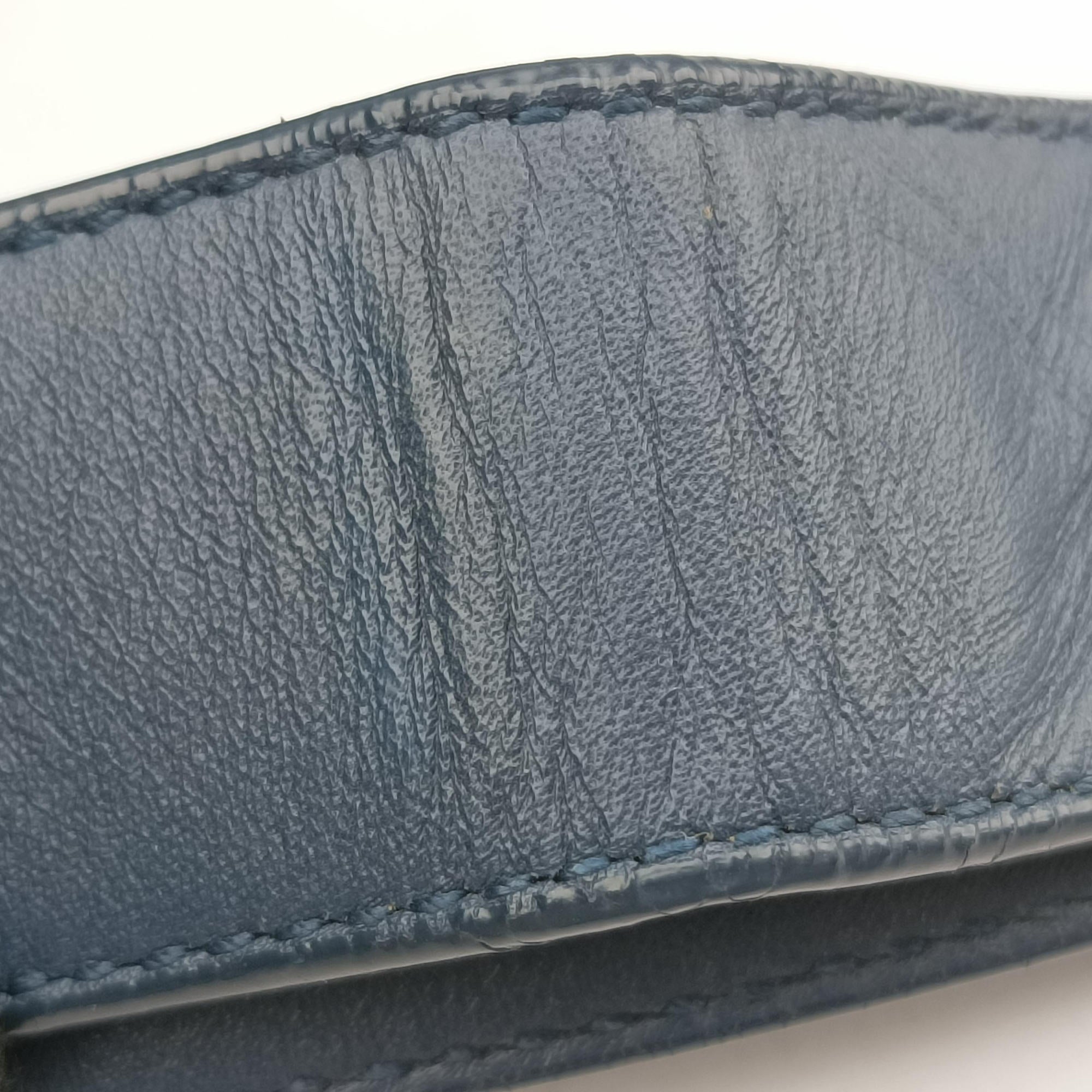 Intrecciato Navy lambskin B06494672Tイントレチャート ネイビー ラムスキン B06494672T