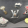 Mylockme Pin BB Black×multicolor leather AR2188 IC Chipマイロックミー ピン BB ブラック×マルチカラー レザー AR2188 ICチップ