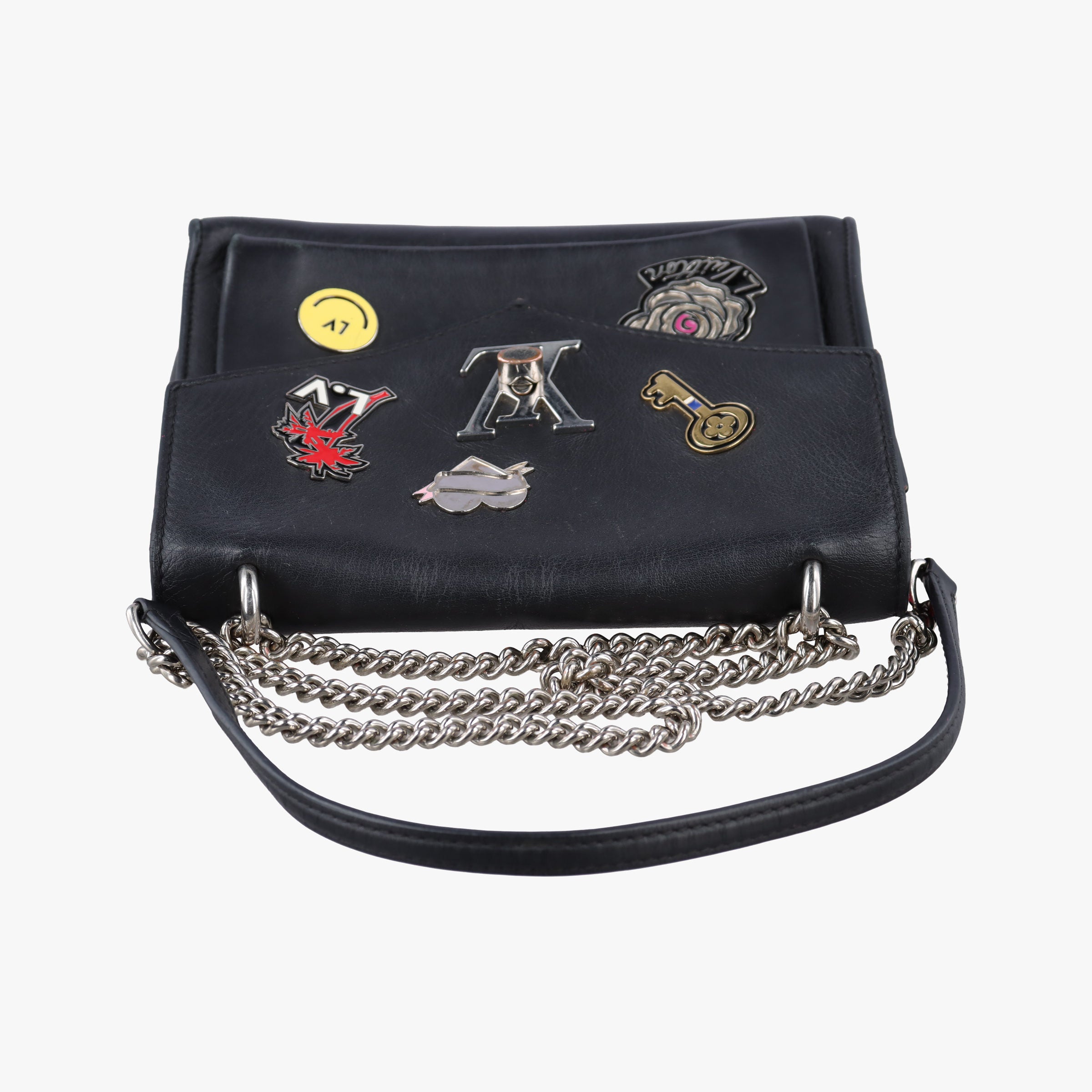 Mylockme Pin BB Black×multicolor leather AR2188 IC Chipマイロックミー ピン BB ブラック×マルチカラー レザー AR2188 ICチップ