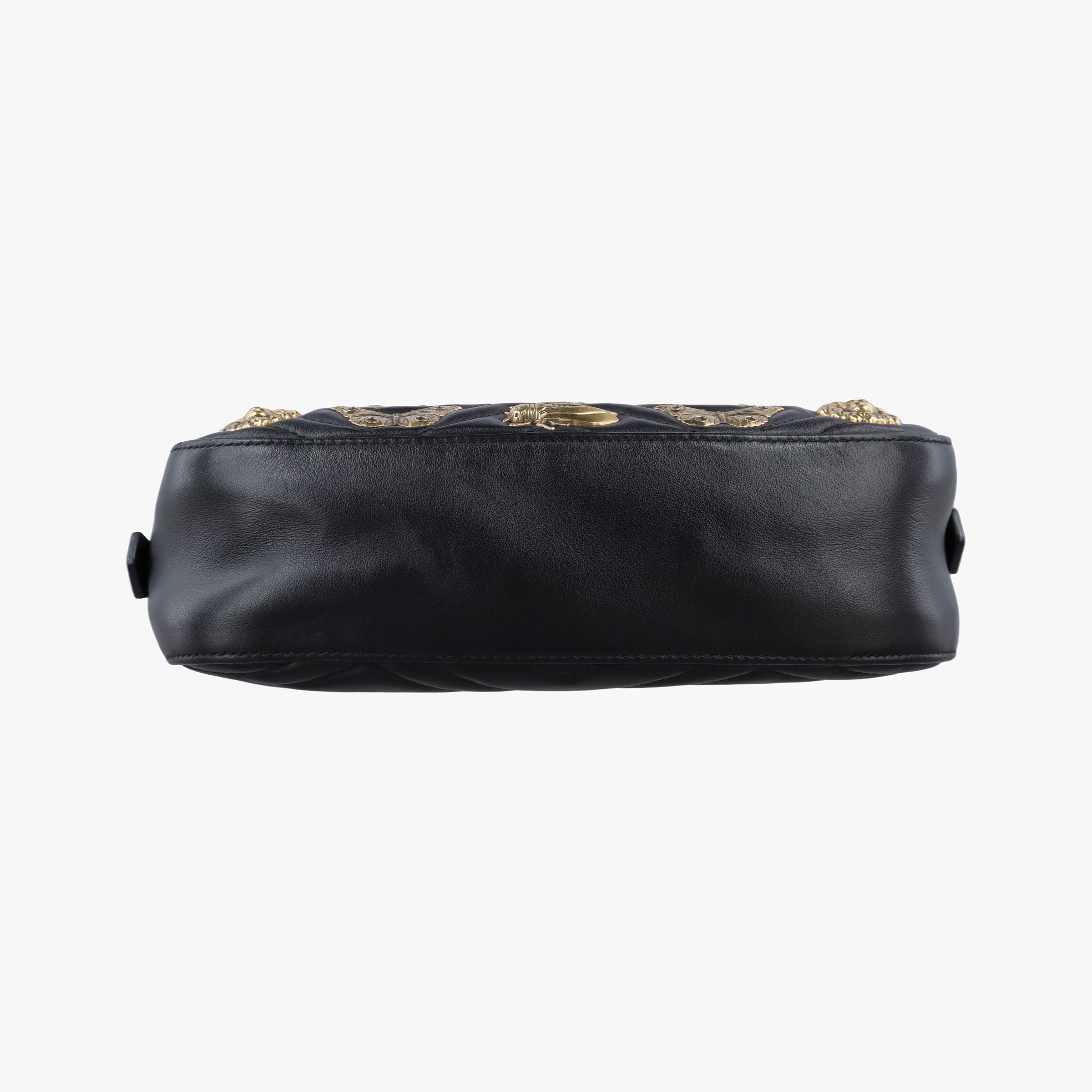 GG Marmont Animalier Black Leather 447632 D022503777GG マーモント アニマリエ ブラック レザー 447632 D022503777