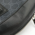 GG Supreme Black PVC coated canvas x Leather 478324 E022330433GGスプリーム ブラック PVCコーティングキャンバス x レザー 478324 E022330433